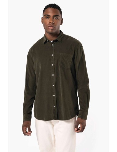 KAR-K599-MEN'S LONG-SLEEVED CORDUROY SHIRT